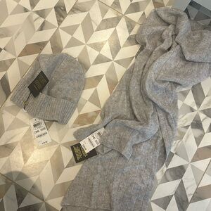 NWT cashmere scarf and beanie